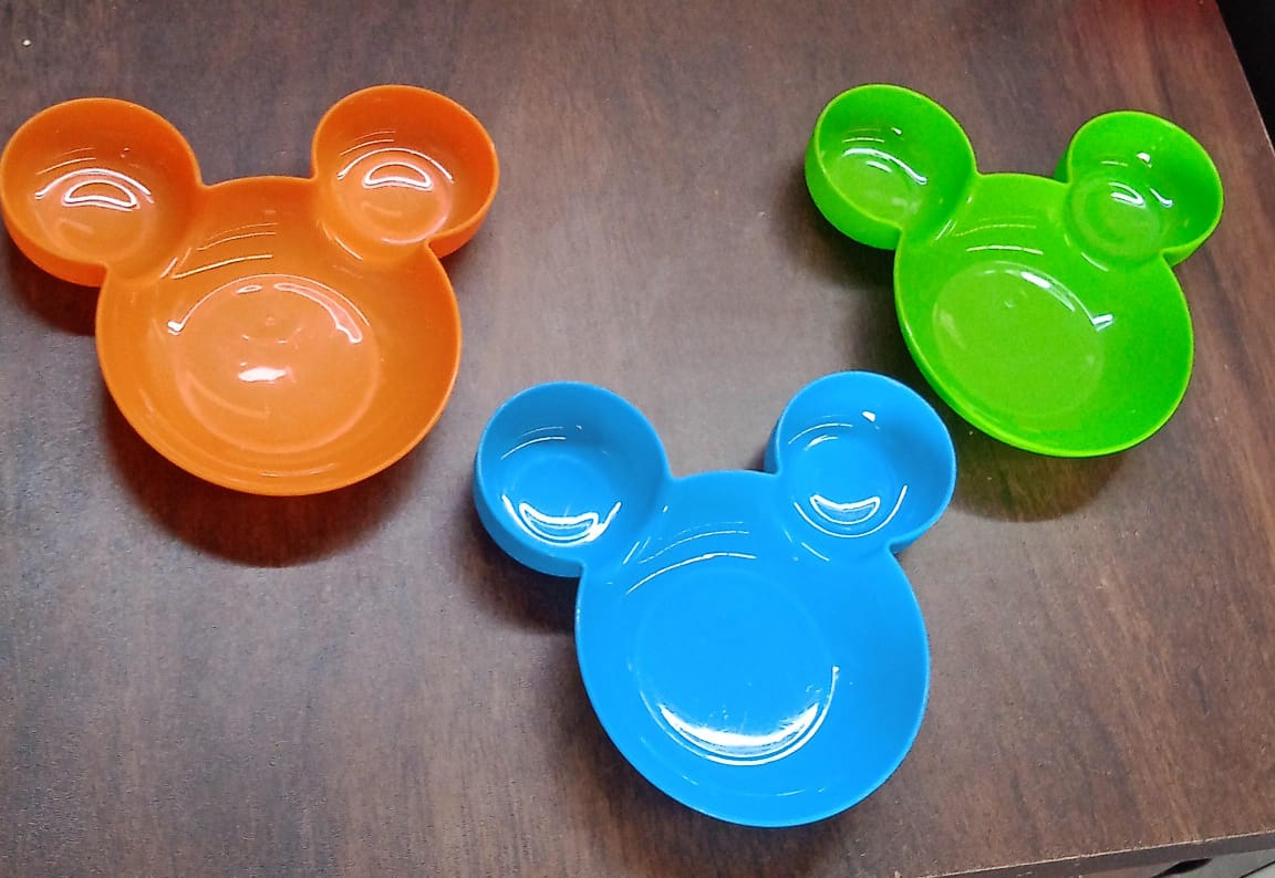 Mickey Mouse Shape Plates for Kids, BPA Free, & Unbreakable Children’s Food Plate, Kids Bowl, Fruit Plate, Baby Cartoon Bowl Plate, Tableware (1 Pc) Mickey Mouse Shape Plates for Kids, BPA Free, & Unbreakable Children’s Food Plate, Kids Bowl, Fruit Plate, Baby Cartoon Bowl Plate, Tableware (1 Pc)